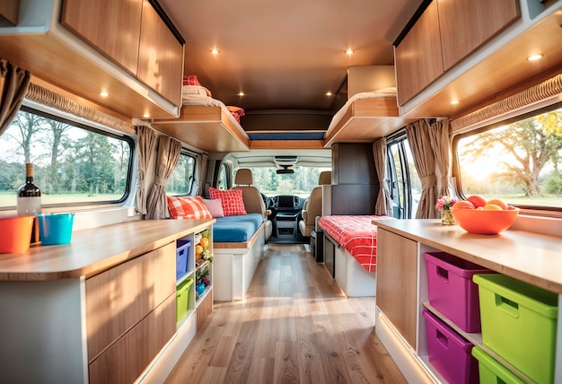 A Family Of 30 Lives In A Converted Bus. The Interior Will Amaze You